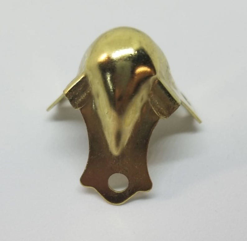 Brass Plated Trunk Corner Steamer Chest Cap Cover Box Antique Etsy