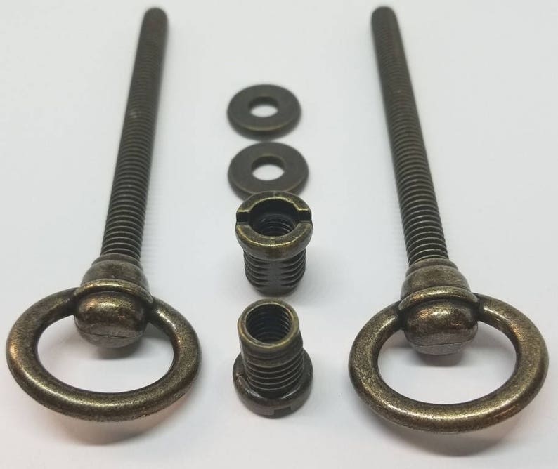 Antique Brass Cheval Mirror Mount Set 1.25 Inch Rod antique Etsy