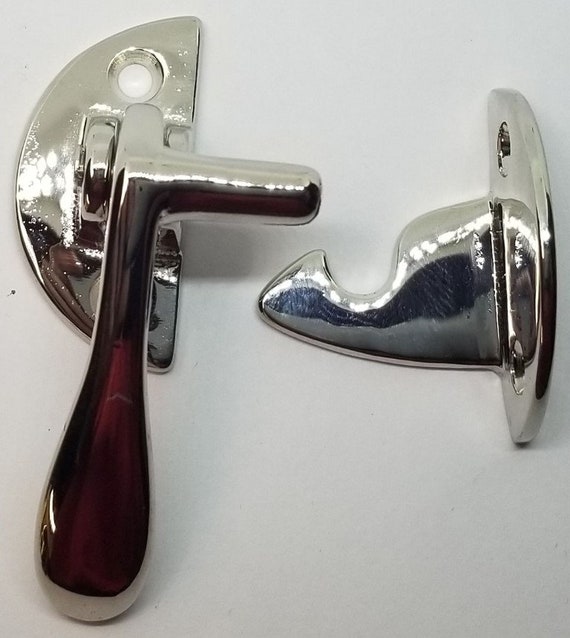Small Left Hand Nickel Boone Flush Cast Mount Cabinet Latch Etsy