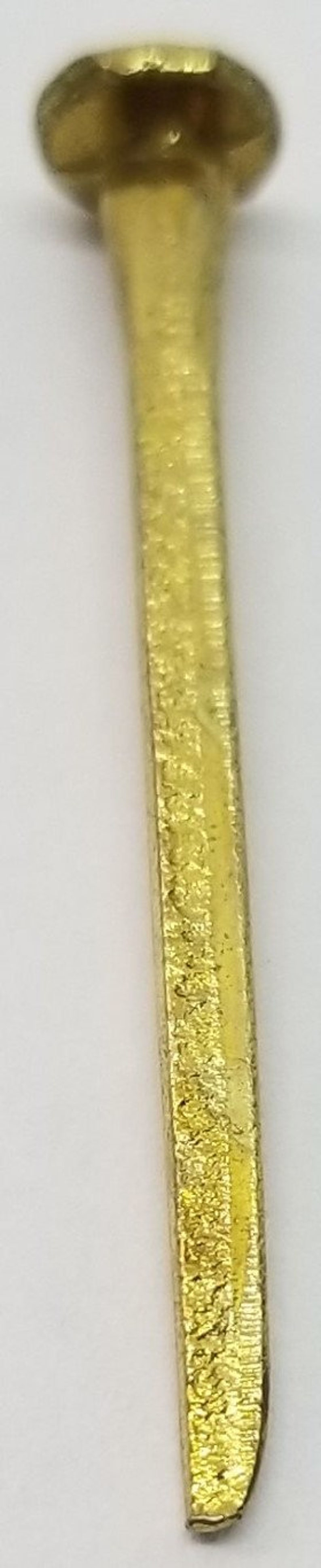 Brass Trunk Nails 1.25 Long 1/4 LB Bag Chest Steamer Etsy