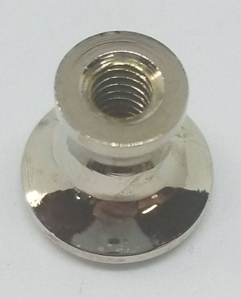 1/2 Polished Turned Solid Nickel BOOKCASE Knob Desk Etsy