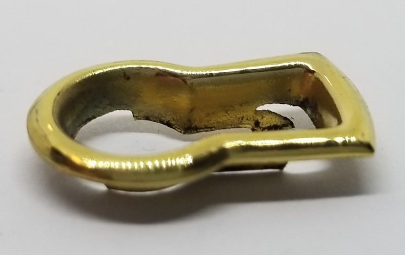Stamped Brass Keyhole Insert cover key plate desk cabinet door antique vintage old image 4