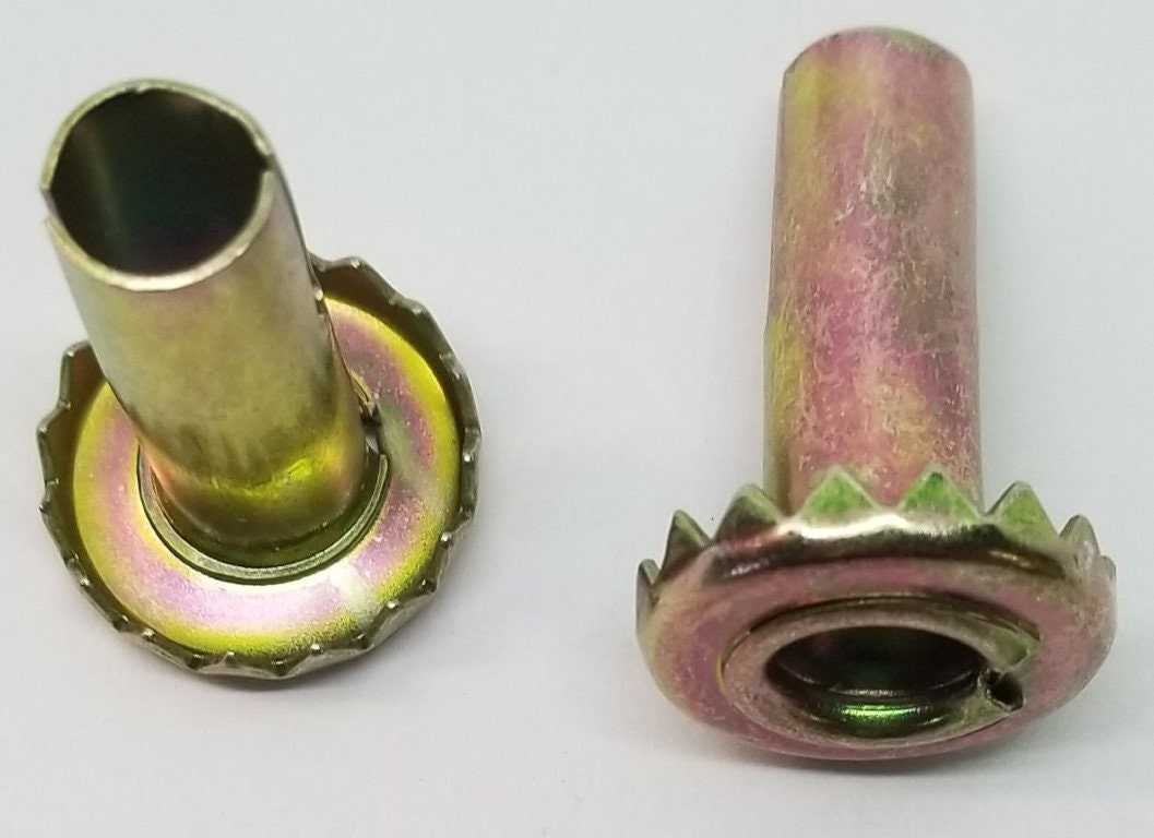 Caster Socket 4 Zinc Plated Steel Caster Sockets Wheel Stem Cart Trunk Tea Insert ...
