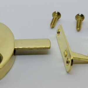 BRASS Universal derecha e izquierda Latón plateado oval | Etsy