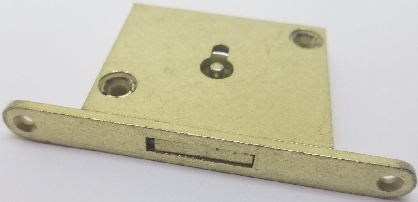 CHEST Lid LOCK SET Brass Plated Steel Full Mortise large key Etsy