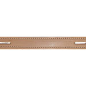 Natural - 8-3/4&quot; Leather Trunk Handle holes Slots chest steamer antique box vintage old replacement premium