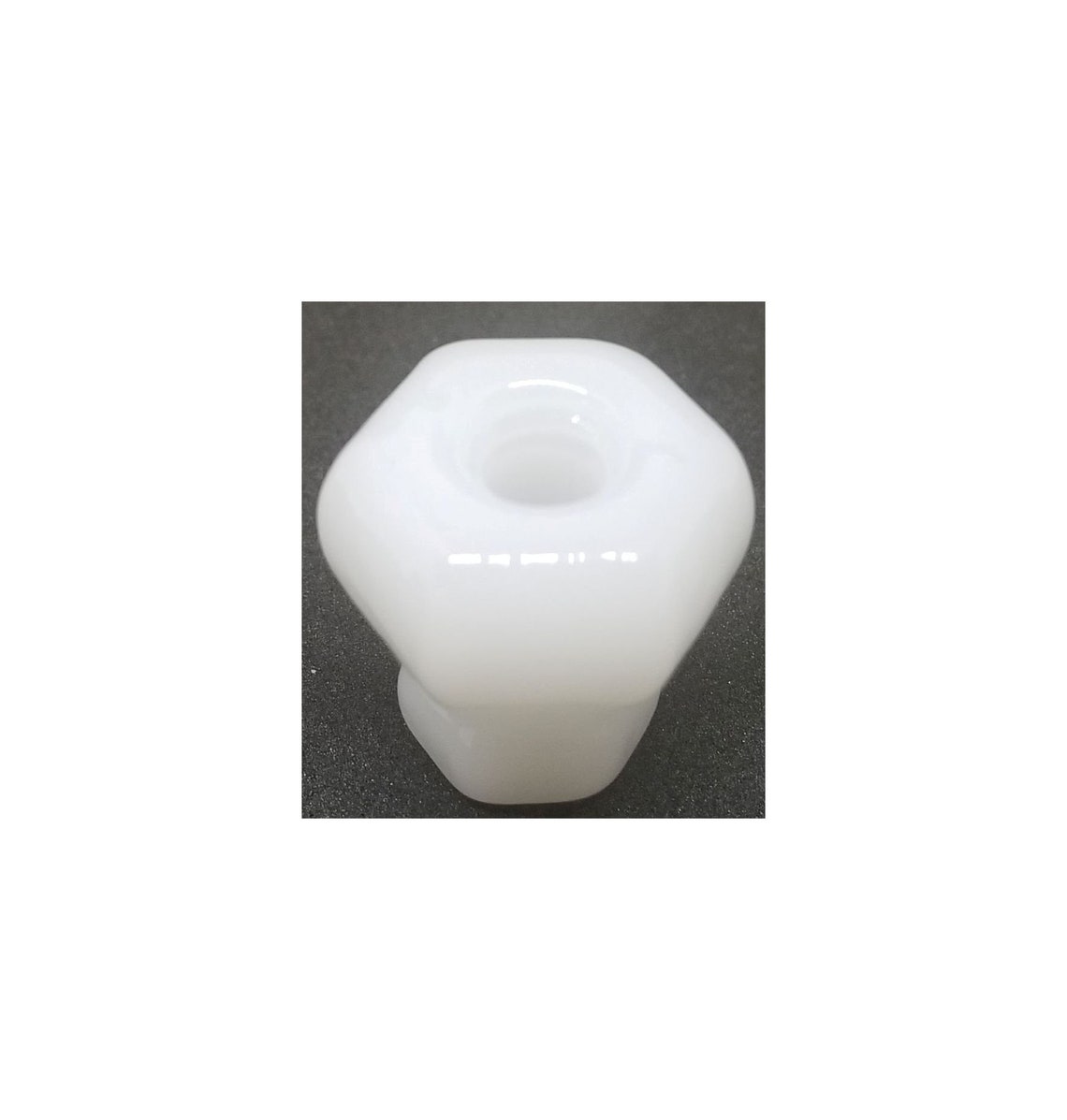 1 OPAL MILK BLANCO Hexagonal Glass Knob 1 pulgada | Etsy