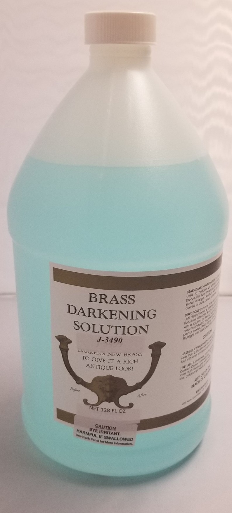 GALLON 128 ounces Brass Ager Darkening Solution antique Etsy