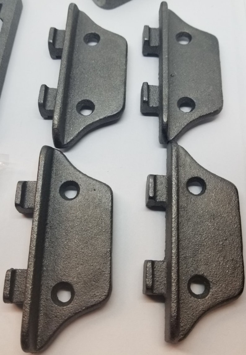 SMALL Cast Iron Bed Rail Fastener Set kit 4 frame hooks Etsy