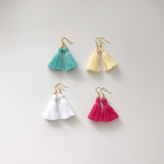 Tassel Earrings Bridesmaid gifts Colourful Earrings Boho Earrings