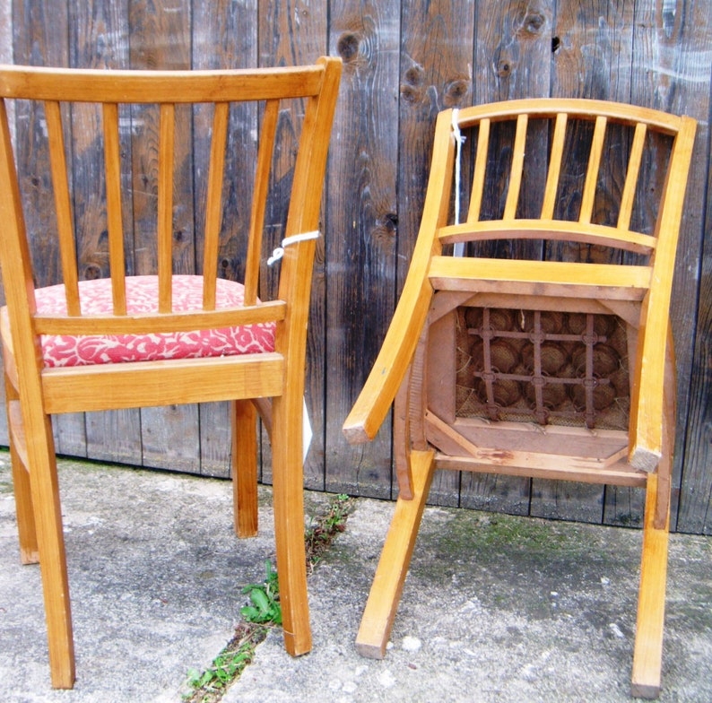 upholstered lisel Wooden chair with seat pad upholstery chair with sprouts Make your own project with pimp-factory.de