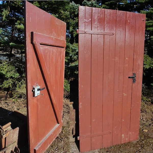 Porte de grange installer porte porte en bois boîte touche lock * âge Swede * monter votre propre projet de pimp-Factory.com