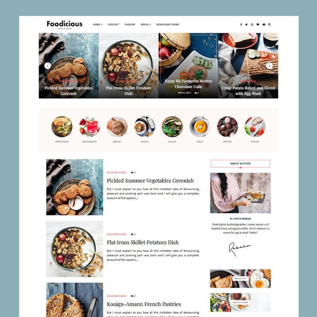 Foodicious Food Blog Wordpress Theme Wordpress Blog Theme Wordpress Foodicious Food Blog Wordpress Theme Wordpress Blog Theme Wordpress