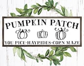 Pumpkin Patch svg, Pumkin Patch Sign svg, Fall svg, Fall Sign svg, Pumpkin svg, Farmhouse Sign Design, svg file for cricut silhouette, png