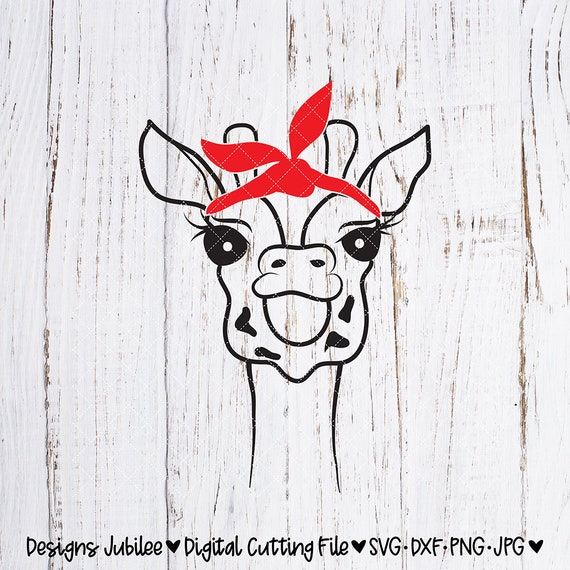 Download Free Bandana Giraffe Svg Cut File Bandana Farm Animals Giraffe Etsy SVG Cut Files