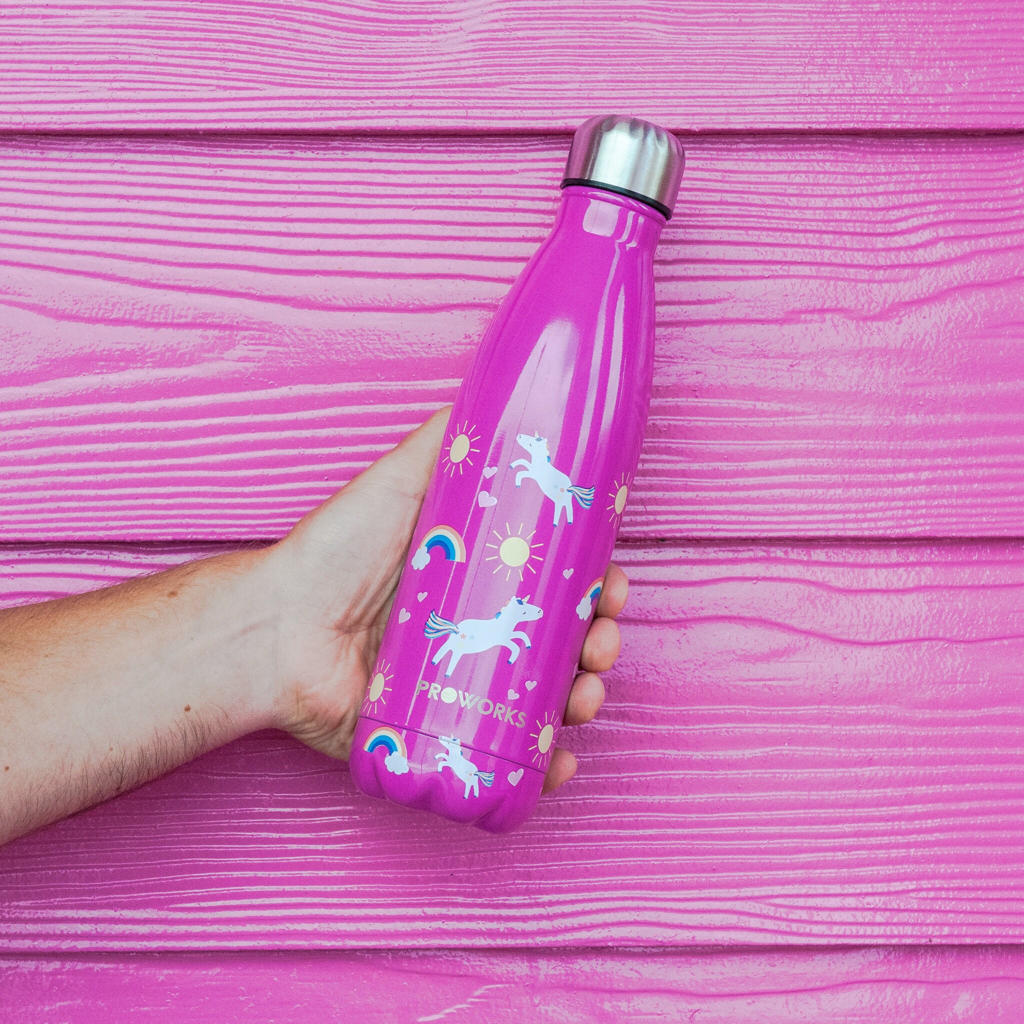 Pink Unicorn Water Bottles 1L 750ml 500ml or 350ml Stainless Etsy