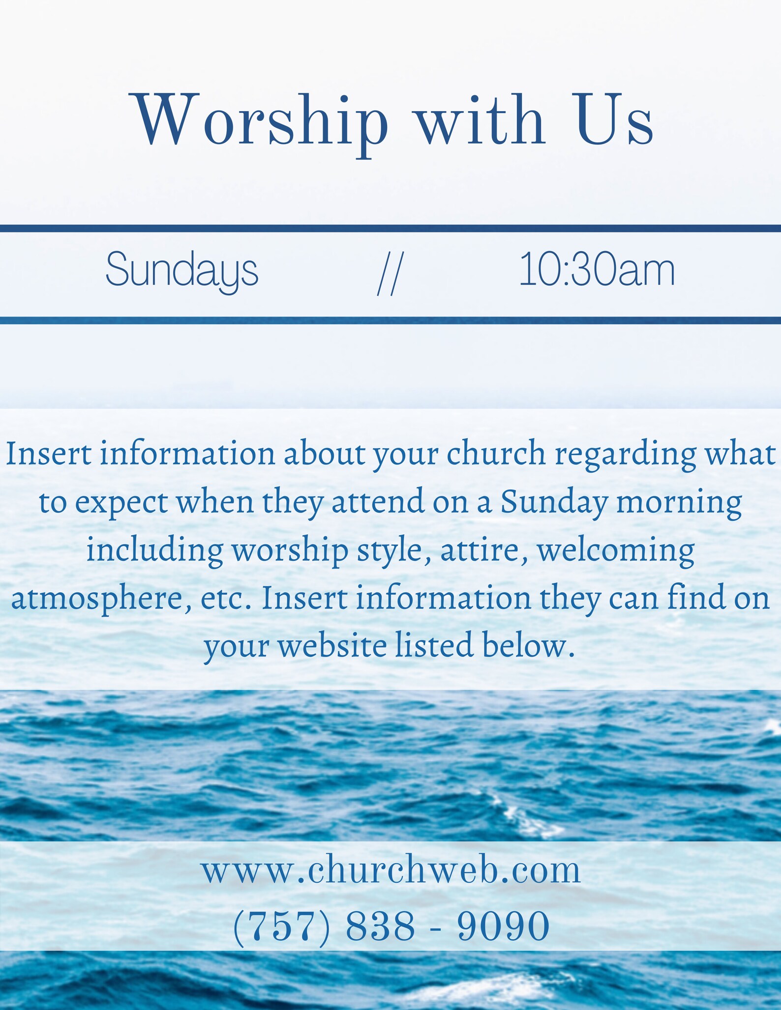 Church Welcome Templates Bundle Invitation Flyer - Etsy