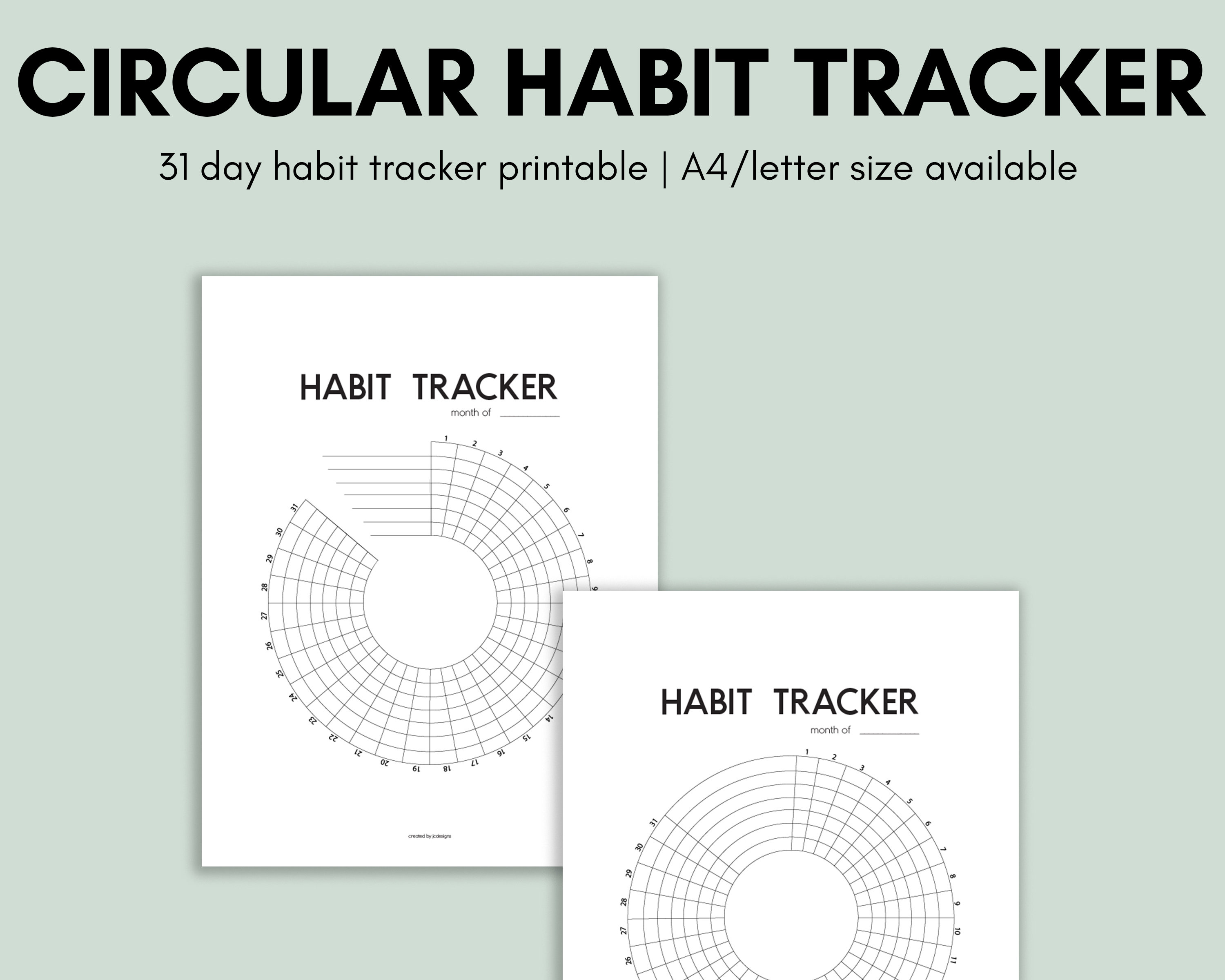 Gratitude Habit Tracker Printable