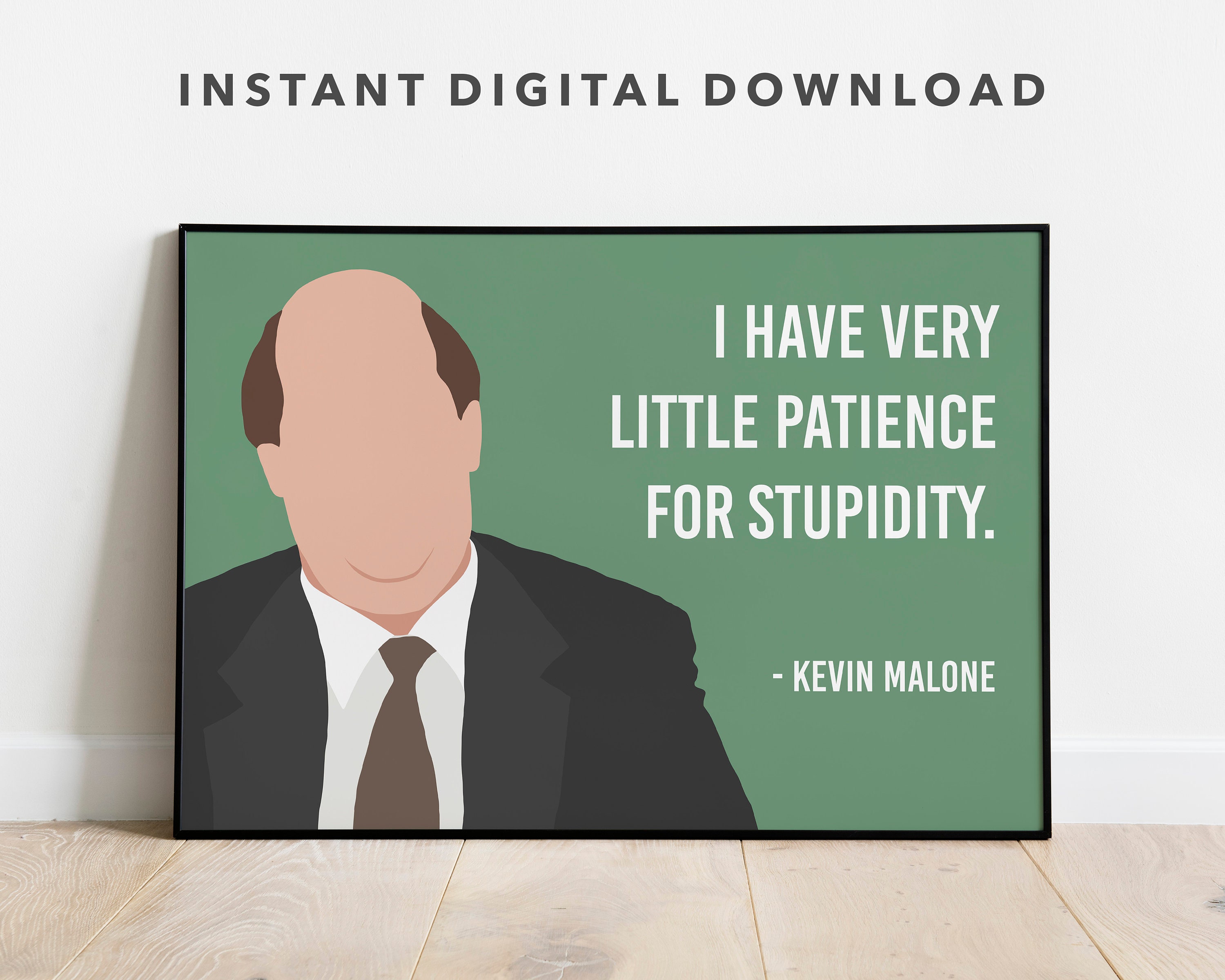 The Office Kevin Quote Wall Art the Office Quote Wall Art Etsy India