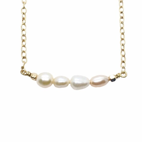Pearl Gold Filled Necklace June Birthstone