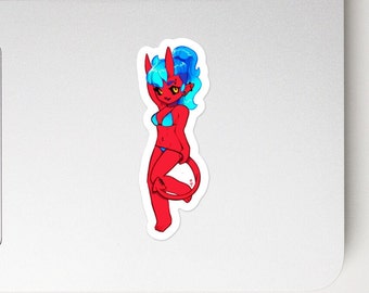 Chibi Demon Babe Sadie Sticker