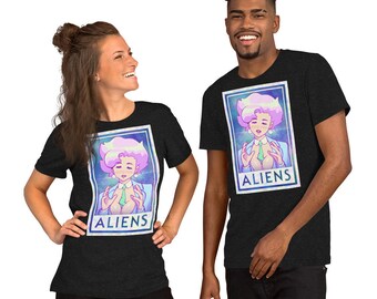 T-shirt unisexe pour fille anime Ancient Aliens