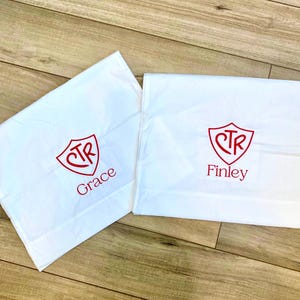 Embroidered CTR Shield Pillowcase: 200 Thread Count (20x30)