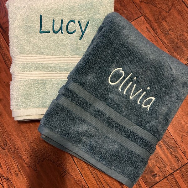 Monogram towels personalized towels multi color & sizes