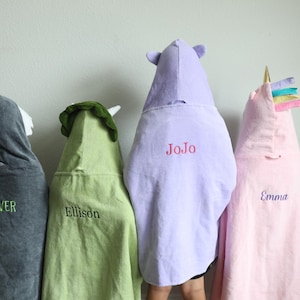 Personalized Hooded Towel for kids,embroidered child’s hooded towel
