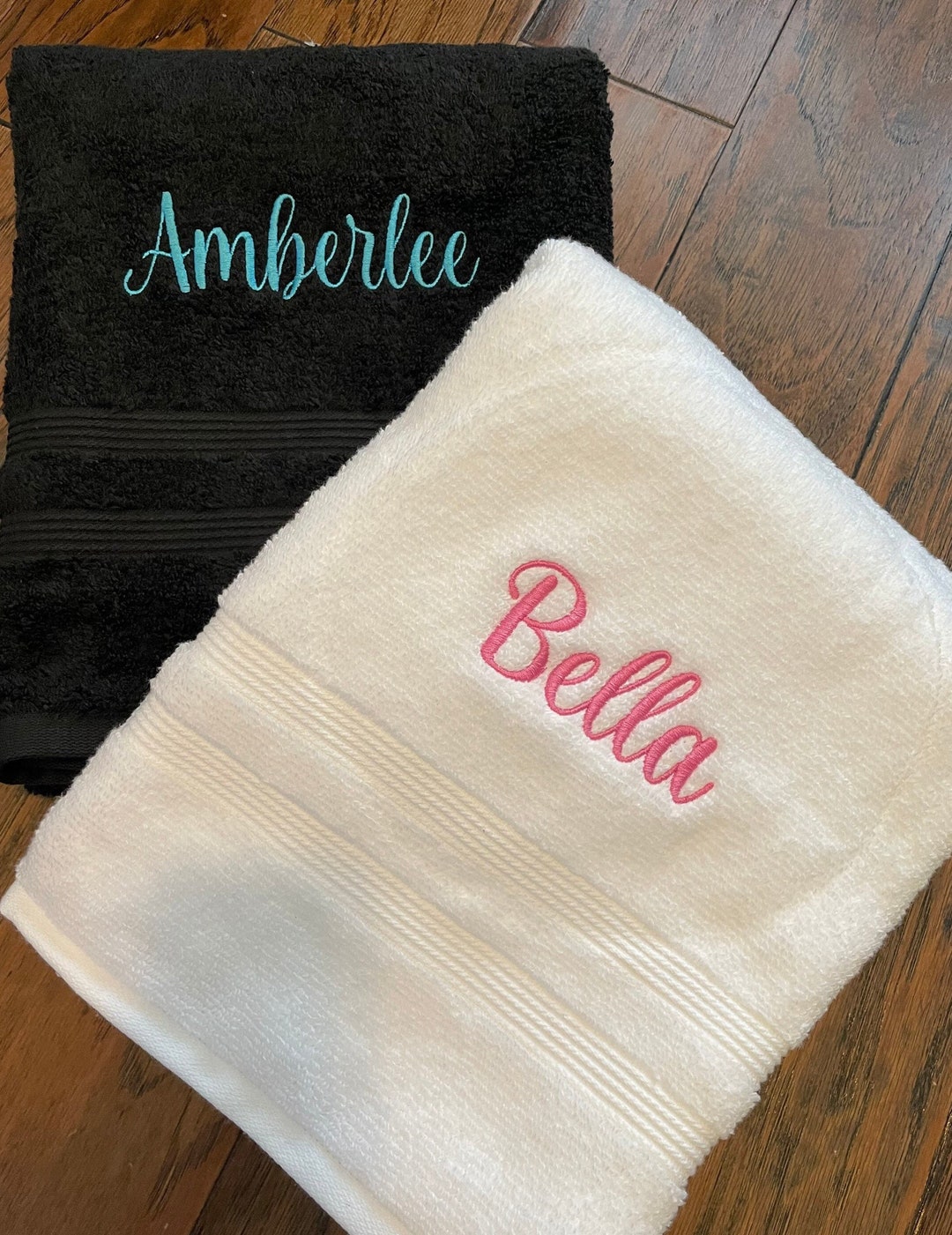 Monogram Towel Personalize Bath Towel Hand Towel Washcloth Etsy