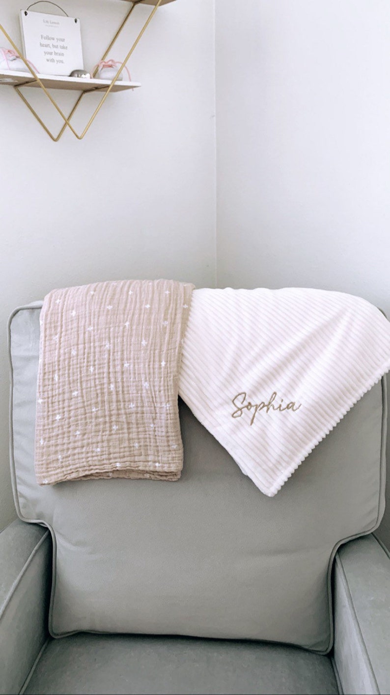 Personalized Baby Blanket Super Plush Multi Colors Available Etsy