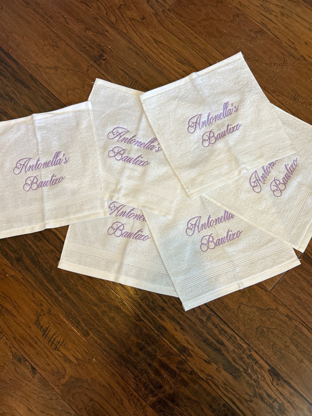 Monogram Personalized Washcloths Facecloths 6pack Etsy