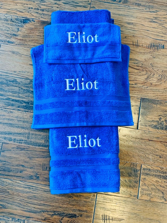 Personalized bath towel set Etsy