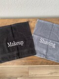Personalized Embroidered washcloth, monogram facecloth
