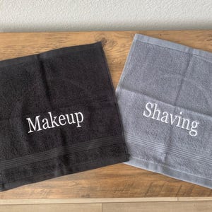 Personalized Embroidered washcloth, monogram facecloth