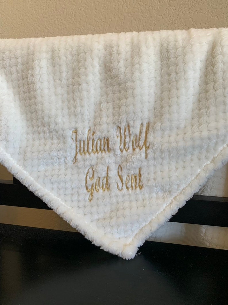 Personalized baby blanket super plush