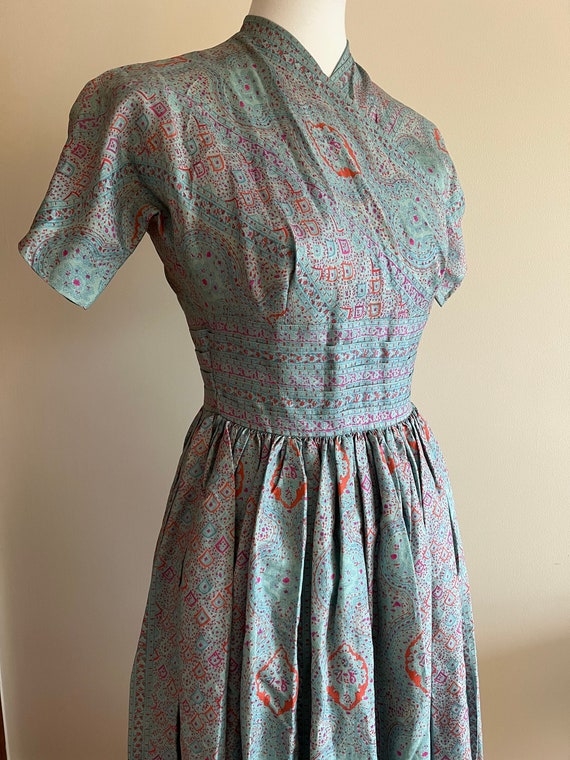 Vintage 1950s ANNE FOGARTY Silk Dress - image 1