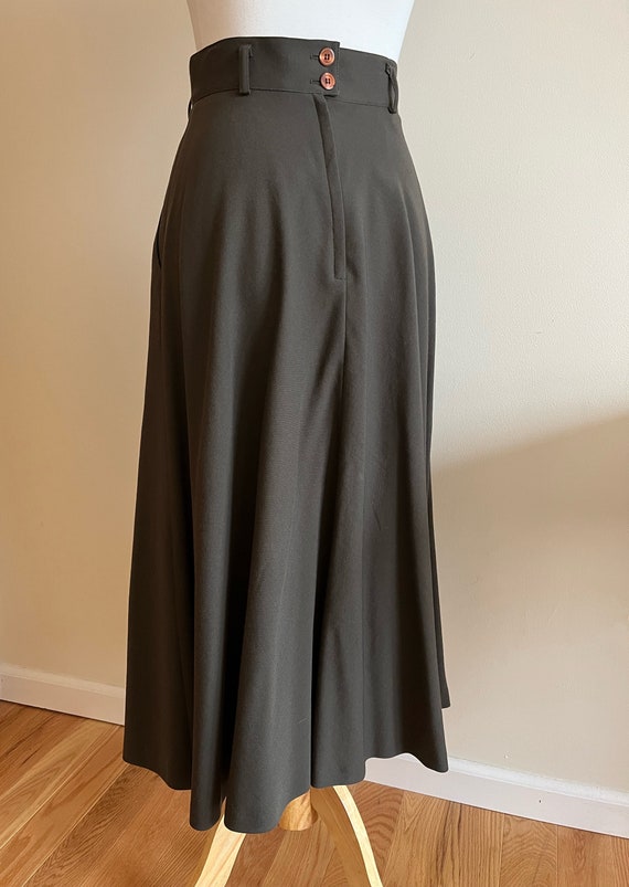 Vintage 1980s JONES NEW YORK Wool Maxi Skirt - image 7