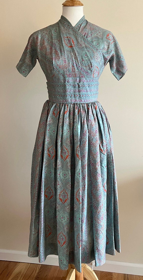 Vintage 1950s ANNE FOGARTY Silk Dress - image 3