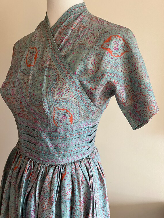 Vintage 1950s ANNE FOGARTY Silk Dress - image 5