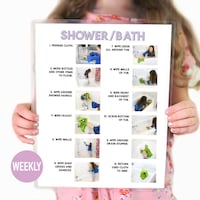 Shower Routine Chart Visual Aid for Kids With Autism or ADHD - Etsy