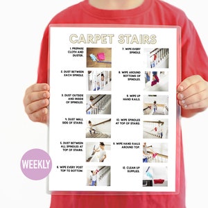 Stapsgewijze instructies voor het reinigen van tapijttrappen