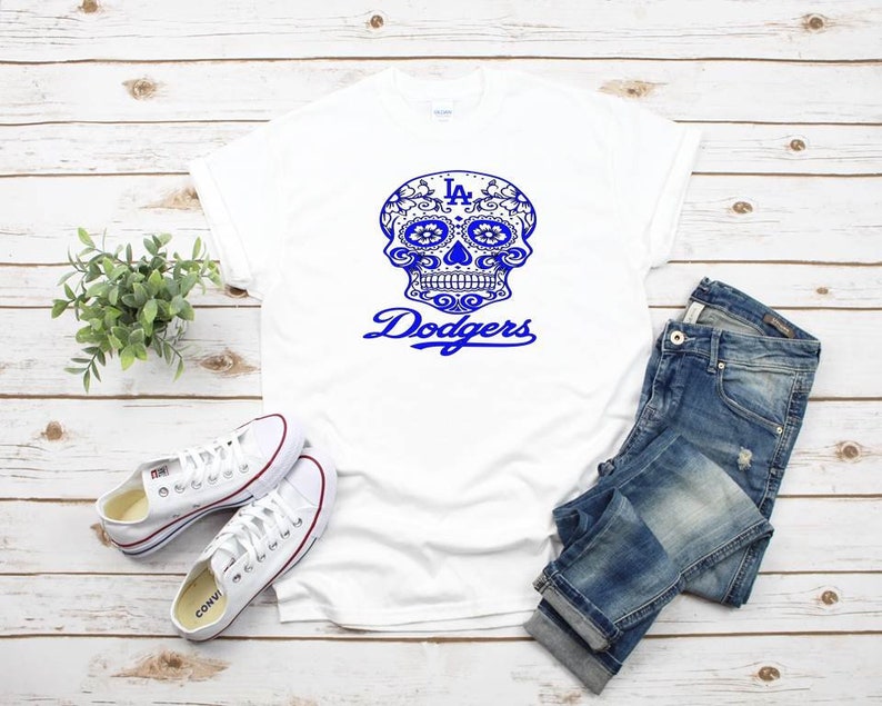 dodgers day of the dead t shirt