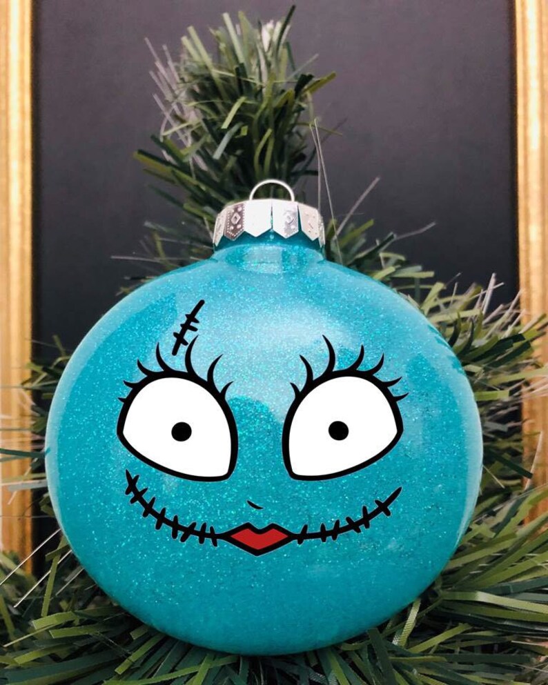 Nightmare Before Christmas Glitter Ornaments Jack Etsy