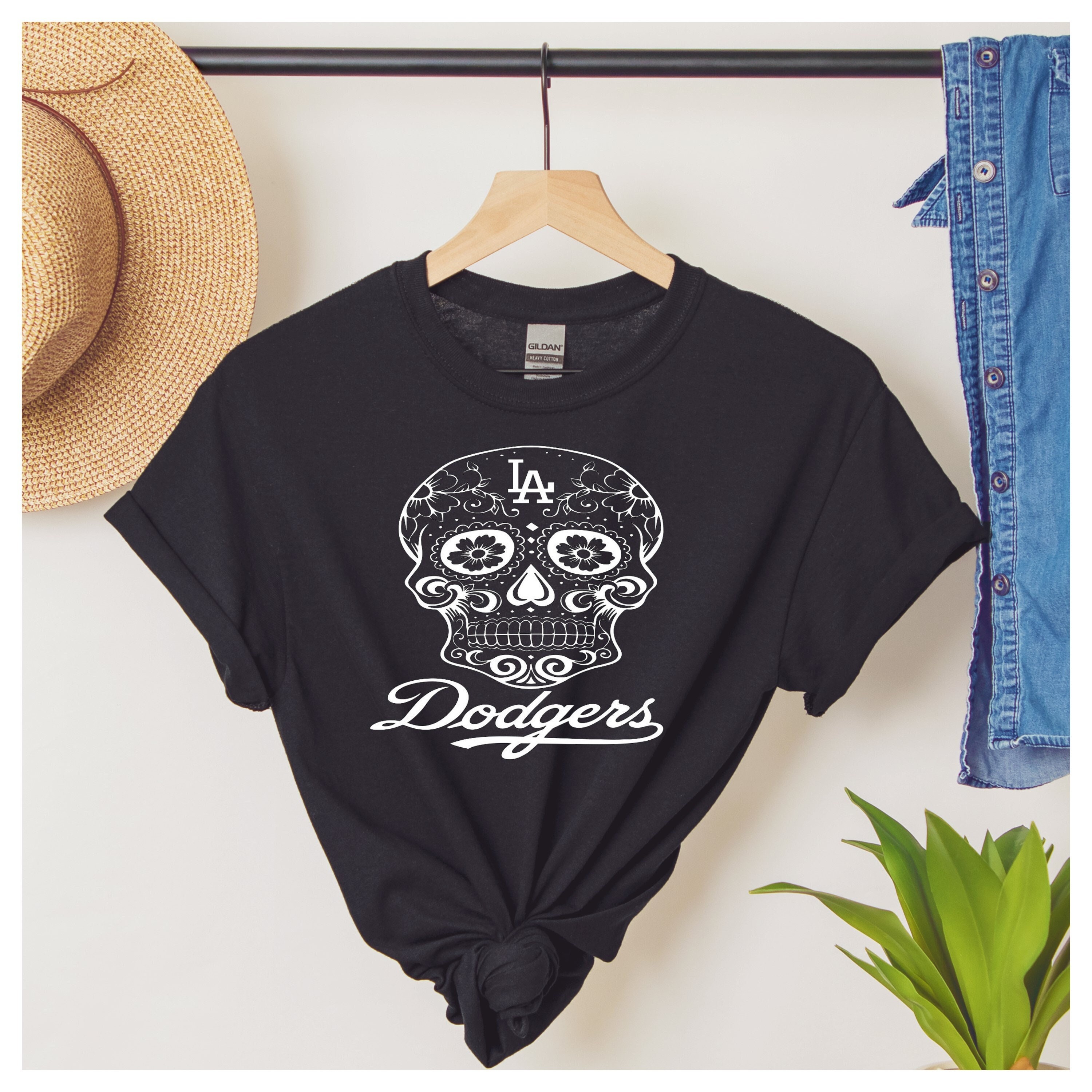 dodgers dia de los muertos t shirt
