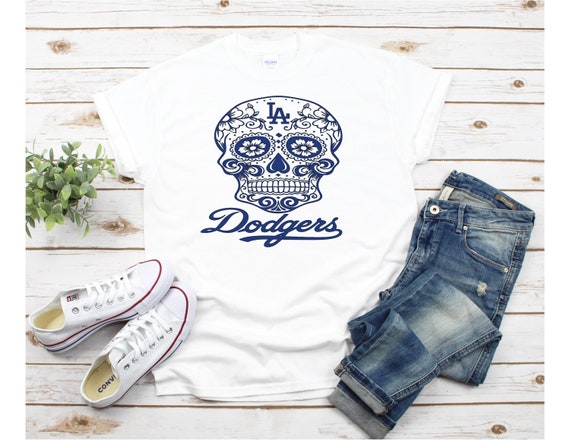 dodgers dia de los muertos t shirt