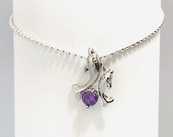 Dolphin, Nature Bracelet For a Woman Or for A Girl, With Delicate Silver Chain and Dolphin Charm