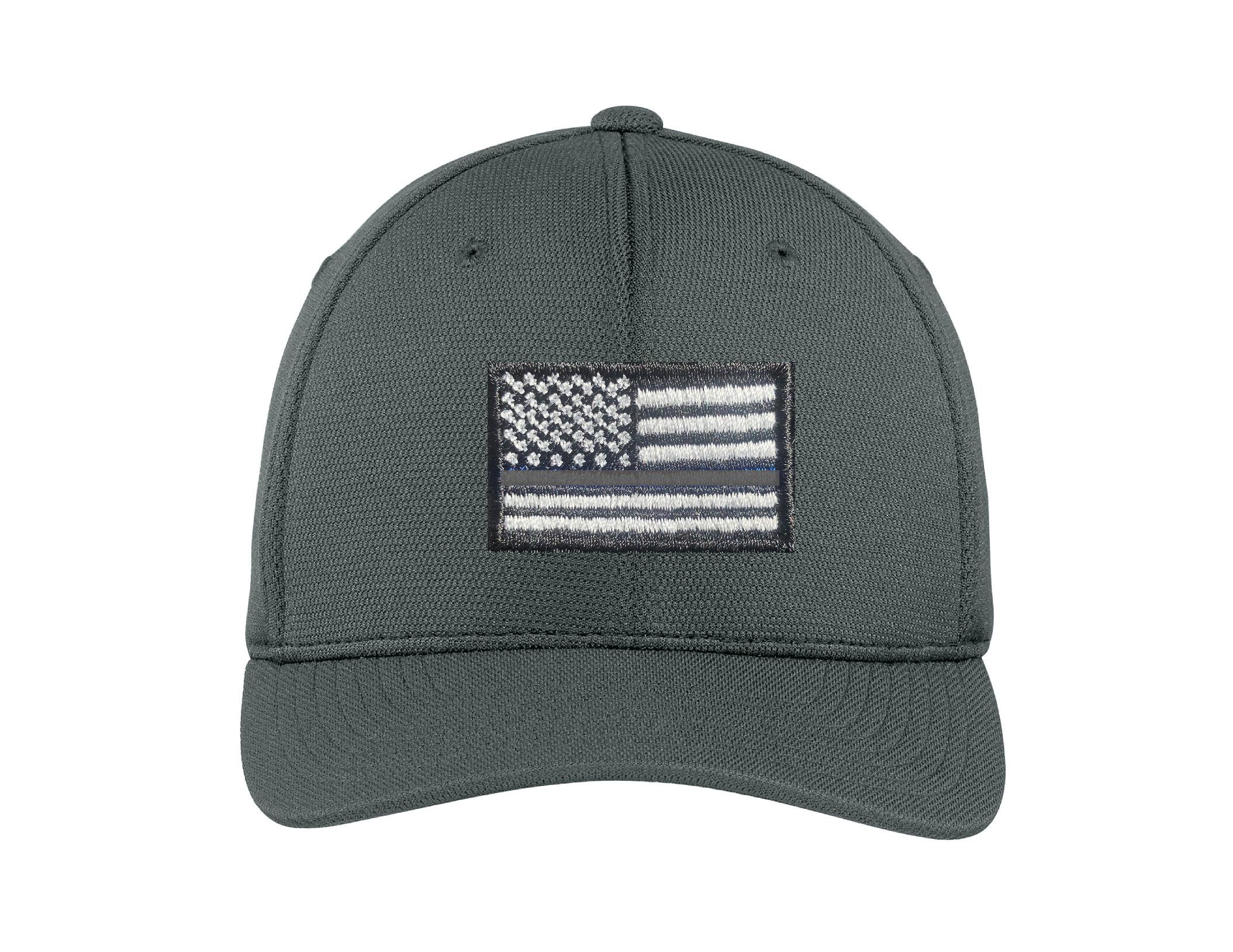 Cappello Da Tiro | Flexfit Delta Cap | Senza Cuciture, A Prova Di Sudore, Elasticizzato, Grigio | Toppa Con Bandiera USA Inclusa - Grigio - Large-X-Large - Foto 5