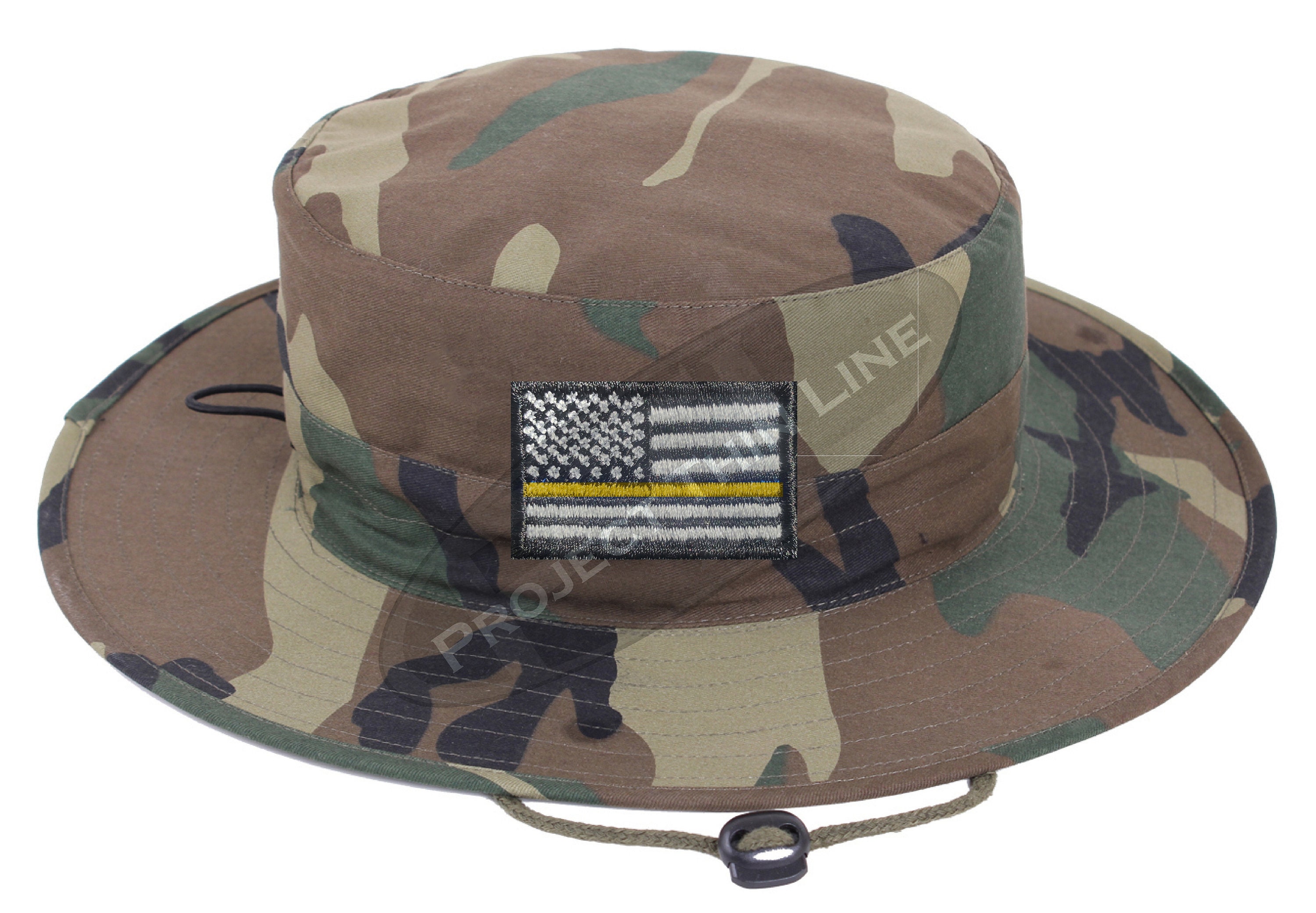 Thin Yellow Line American Flag Adjustable Boonie Hat - Etsy