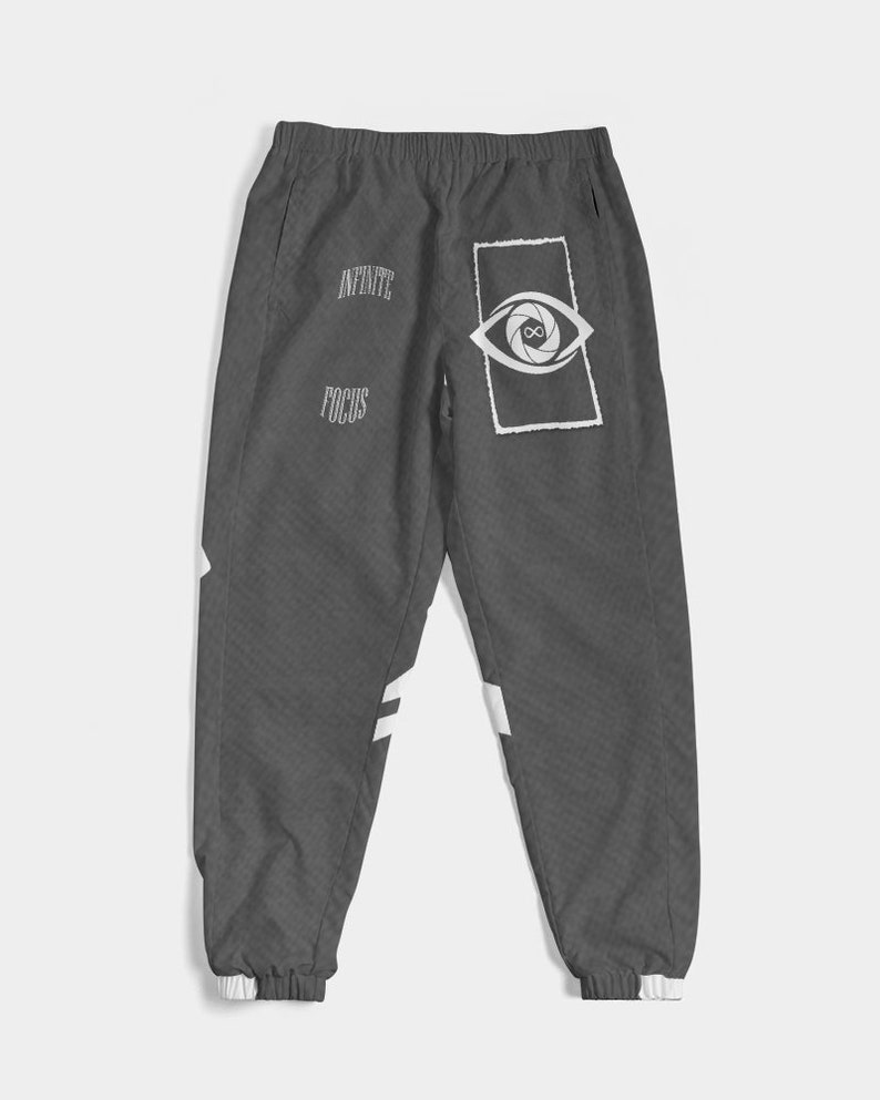 Infinite Stamped Gray Track Pants